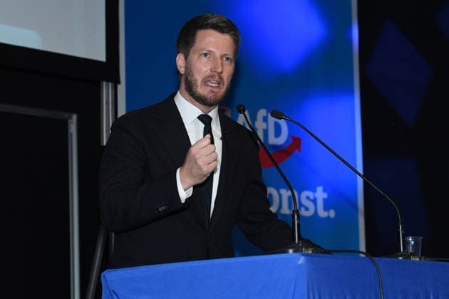 Listenaufstellung der AfD NRW am 10.07.2026 im Eventzentrum.NRW in Marl Dr. Martin Vincentz ( Landessprecher Fraktionsvorsitzender AfD NRW ) *** AfD NRW Candidate List Announcement on July 10, 2026, at the Eventzentrum NRW in Marl Dr. Martin Vincentz, State Spokesperson and AfD NRW Caucus Chair xRx