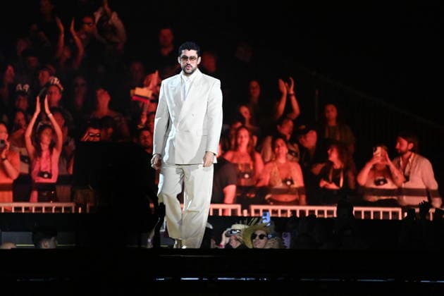 STOCKHOLM , SVERIGE 20260710 Bad Bunnys uppträder pa Strawberry Arena pa fredagen, den första av tva konserter i Stockholm. STOCKHOLM SVERIGE x62610x *** STOCKHOLM, SWEDEN 20260710 Bad Bunny will perform at Strawberry Arena on Friday, the first of two concerts in Stockholm STOCKHOLM, SWEDEN x62610x  Copyright: xAnnaxHallams TTx BAD BUNNY KONSERT STOCKHOLM p1yi7HrKwhI