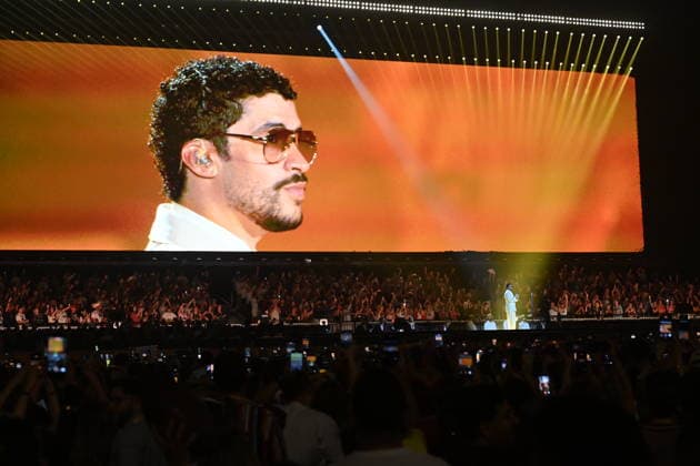 STOCKHOLM , SVERIGE 20260710 Bad Bunnys uppträder pa Strawberry Arena pa fredagen, den första av tva konserter i Stockholm. STOCKHOLM SVERIGE x62610x *** STOCKHOLM, SWEDEN 20260710 Bad Bunny will perform at Strawberry Arena on Friday, the first of two concerts in Stockholm STOCKHOLM, SWEDEN x62610x  Copyright: xAnnaxHallams TTx BAD BUNNY KONSERT STOCKHOLM lMTfN2ePFAM