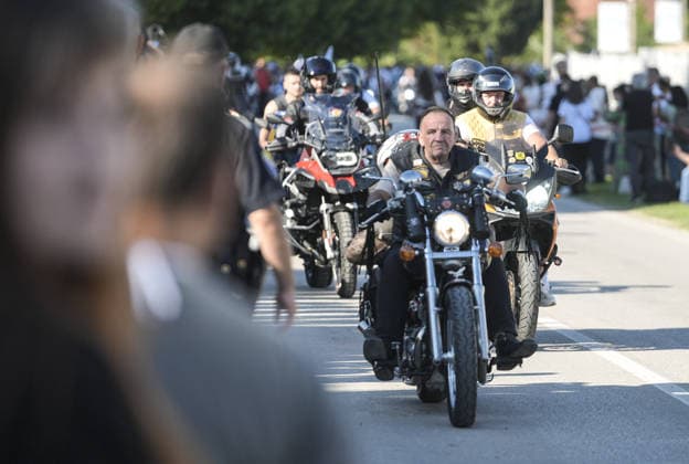 Peace March participants arrive in Potocari to honor Srebrenica genocide victims SREBRENICA, BOSNIA AND HERZEGOVINA - JULY 10: Hundreds of motorcyclists from various countries arrive at the Potocari Memorial Center after departing from Sarajevo to participate in the upcoming 31st anniversary commemoration ceremonies for the 1995 Srebrenica genocide in Srebrenica, Bosnia and Herzegovina, on July 10, 2026. Samir Jordamovic Anadolu Srebrenica Bosnia and Herzegovina. Editorial use only. Please get in touch for any other usage.  Copyright: x2026xAnadoluxSamirxJordamovicx