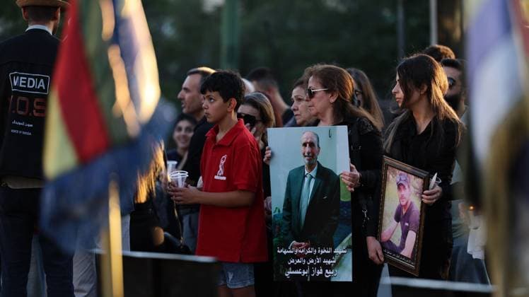 Candlelight Vigil Held in Sweida for Members of the Saraya Family SWEIDA, SYRIA JULY 10, 2026: Residents gather in Al Saraya Square (formerly Tishreen Square) in the southern Syrian city of Sweida to light candles in memory of members of the Saraya family who were killed during the deadly violence that took place in the province in mid-July. Following the vigil, participants walked to the family s home to pay their respects. According to relatives and local sources, several members of the Saraya family were among those killed after being detained during clashes involving Syrian interim authority forces and tribal fighters. Al Sweida Syrian Arab Republic Copyright: x xShadixAlxDubaisix xJNAxPressx