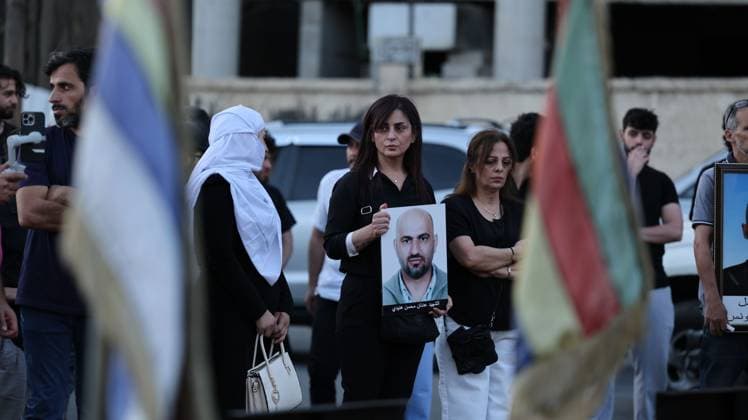 Candlelight Vigil Held in Sweida for Members of the Saraya Family SWEIDA, SYRIA JULY 10, 2026: Residents gather in Al Saraya Square (formerly Tishreen Square) in the southern Syrian city of Sweida to light candles in memory of members of the Saraya family who were killed during the deadly violence that took place in the province in mid-July. Following the vigil, participants walked to the family s home to pay their respects. According to relatives and local sources, several members of the Saraya family were among those killed after being detained during clashes involving Syrian interim authority forces and tribal fighters. Al Sweida Syrian Arab Republic Copyright: x xShadixAlxDubaisix xJNAxPressx