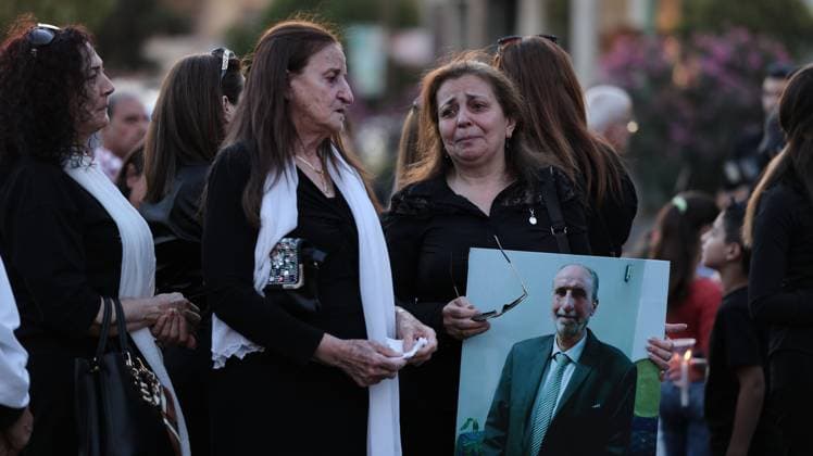 Candlelight Vigil Held in Sweida for Members of the Saraya Family SWEIDA, SYRIA JULY 10, 2026: Residents gather in Al Saraya Square (formerly Tishreen Square) in the southern Syrian city of Sweida to light candles in memory of members of the Saraya family who were killed during the deadly violence that took place in the province in mid-July. Following the vigil, participants walked to the family s home to pay their respects. According to relatives and local sources, several members of the Saraya family were among those killed after being detained during clashes involving Syrian interim authority forces and tribal fighters. Al Sweida Syrian Arab Republic Copyright: x xShadixAlxDubaisix xJNAxPressx