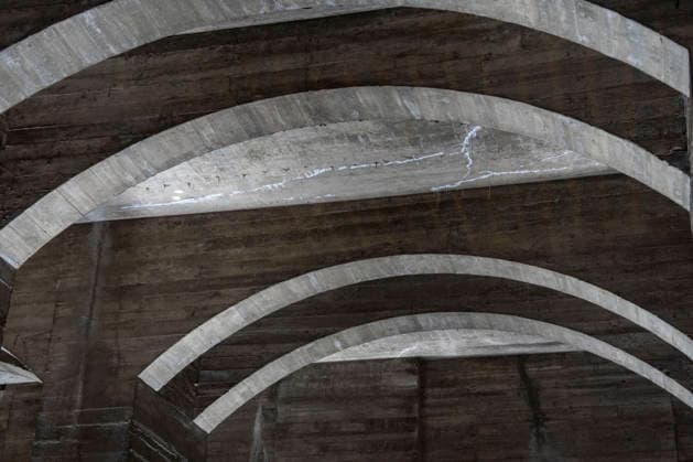 The newly-remodeled undercroft beneath the Lincoln Memorial is seen in Washington, DC on Friday, July 10, 2026. The new 15,000-square-foot exhibit showcases the massive concrete foundations that support the memorial while telling the story of how the Lincoln Memorial was designed and built.  WAP20260710324 BONNIExCASH