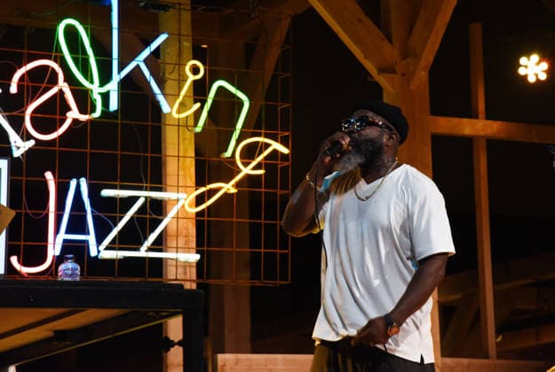 (260710) -- ROTTERDAM, July 10, 2026 -- A singer performs during the opening day of the 50th North Sea Jazz Festival in Rotterdam, the Netherlands on July 10, 2026. ) THE NETHERLANDS-ROTTERDAM-JAZZ FESTIVAL ShaoxHaijun 