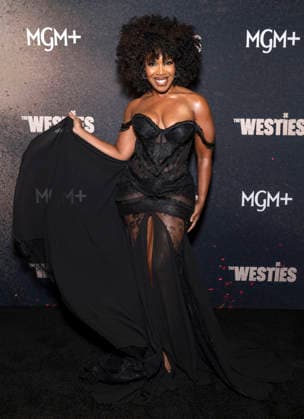 July 8, 2026, New York, Ny, United States: Jessica Frances Dukes attends MGM s The Westies Series Premiere. Held at SVA Theatre in New York. Zuma Press July 8, 2026. New York United States - ZUMAp281 20260708_zea_p281_163 Copyright: xPhotoxImagexPressx