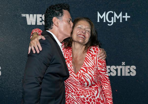 July 8, 2026, New York, Ny, United States: Vincent Walsh and Aida Turturro attend MGM s The Westies Series Premiere. Held at SVA Theatre in New York. Zuma Press July 8, 2026. New York United States - ZUMAp281 20260708_zea_p281_225 Copyright: xPhotoxImagexPressx