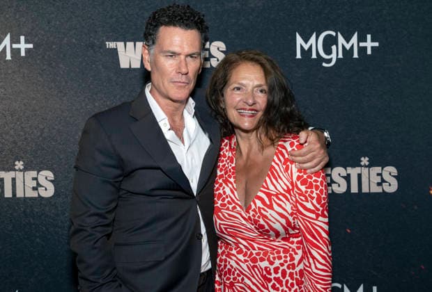 July 8, 2026, New York, Ny, United States: Vincent Walsh and Aida Turturro attend MGM s The Westies Series Premiere. Held at SVA Theatre in New York. Zuma Press July 8, 2026. New York United States - ZUMAp281 20260708_zea_p281_232 Copyright: xPhotoxImagexPressx