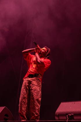 Pohoda Festival 2026 at Airport Trencin, Slovakia - 10 Jul 2026 American rapper Denzel Curry performs live on the stage during the Pohoda Festival 2026 at Airport Trencin. Pohoda festival the biggest open-air summer music festival in Slovakia, celebrates 30th anniversary. Trencin Slovakia Copyright: xTomasxTkacikx xSOPAxImagesx 20260710-Pohoda-day3-27