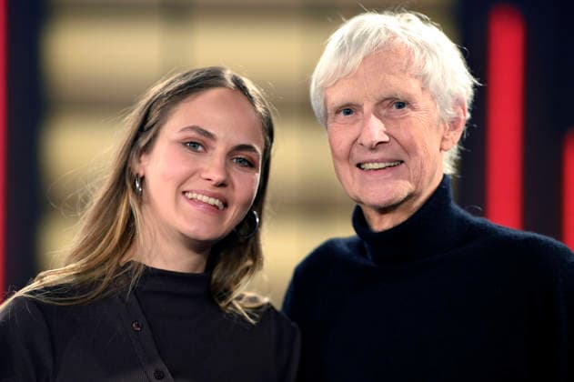 Elena Carriere mit Vater Matthieu Carriere bei der Aufzeichnung der WDR-Talkshow Kölner Treff im WDR Studio BS 3. Köln, 10.07.2026 *** Elena Carriere with her father, Matthieu Carriere, during the taping of the WDR talk show Kölner Treff at WDR Studio BS 3 in Cologne, July 10, 2026 Foto:xC.xAdolph xFuturexImagex koelner_treff1007_6764