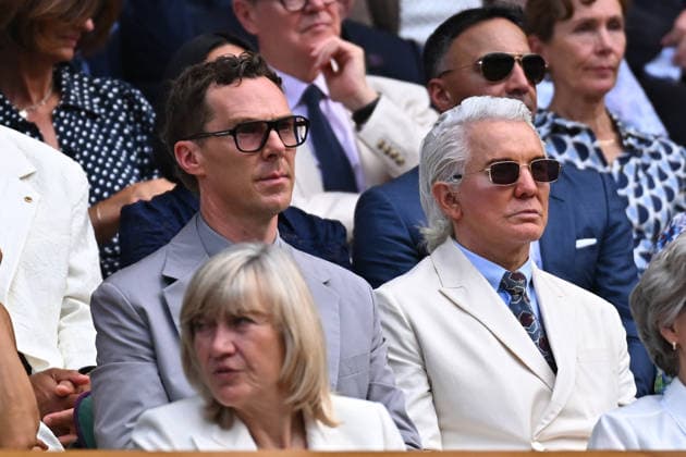 2026 Wimbledon - Semi-Final - Celebrities in the Stands Actor Benedict Cumberbatch during the semi final match at the 2026 Wimbledon Championships at the AELTC in London, Great Britain, on July 10, 2026. Photo by Corinne Dubreuil ABACAPRESS.COM LONDON United Kingdom  Copyright: xDubreuilxCorinne ABACAx