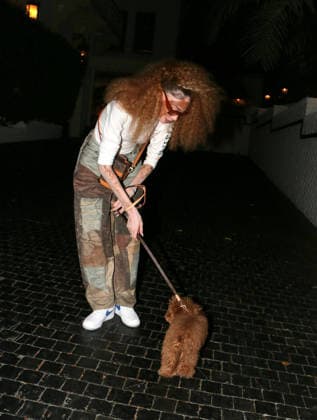 Winnie Harlow walks her dog Roux, Los Angeles, USA, 10 July 2026 Winnie Harlow takes her dog Roux for an evening walk to escape the heat, Los Angeles, USA, 10 July 2026., Credit:MHD Avalon  Copyright: xMHDx xAvalonx 1115904747
