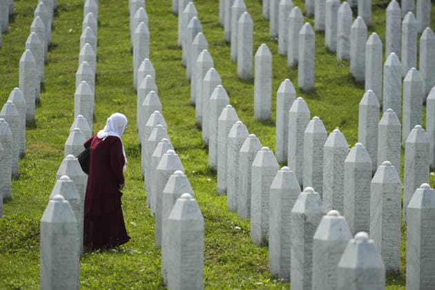 Bosnia prepares to bury 10 Srebrenica genocide victims on 31st anniversary POTOCARI, BOSNIA AND HERZEGOVINA – JULY 10: Relatives of victims of the 1995 Srebrenica genocide pray at the graves of their loved ones at the Potocari Memorial Cemetery in Potocari, Bosnia and Herzegovina, on July 10, 2026. Ten newly identified Bosniak victims of the genocide are to be laid to rest following funeral prayers later in the day during the annual collective burial ceremony. More than three decades after the genocide, newly identified victims continue to be buried each year after DNA identification and forensic examinations. Samir Jordamovic Anadolu Potocari Bosnia and Herzegovina. Editorial use only. Please get in touch for any other usage.  Copyright: x2026xAnadoluxSamirxJordamovicx
