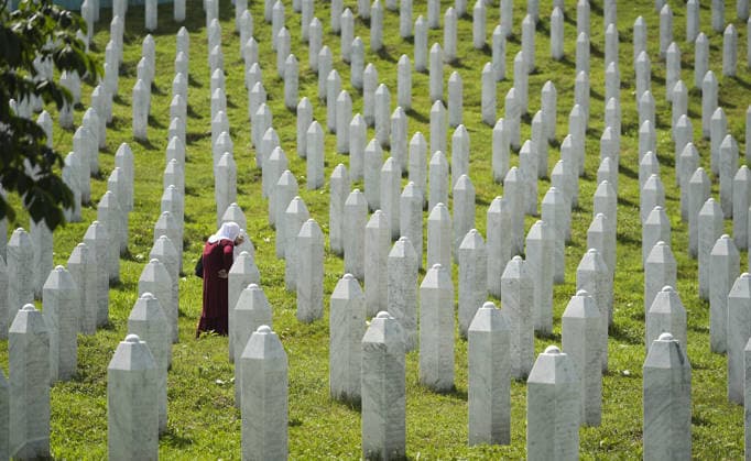 Bosnia prepares to bury 10 Srebrenica genocide victims on 31st anniversary POTOCARI, BOSNIA AND HERZEGOVINA – JULY 10: Relatives of victims of the 1995 Srebrenica genocide pray at the graves of their loved ones at the Potocari Memorial Cemetery in Potocari, Bosnia and Herzegovina, on July 10, 2026. Ten newly identified Bosniak victims of the genocide are to be laid to rest following funeral prayers later in the day during the annual collective burial ceremony. More than three decades after the genocide, newly identified victims continue to be buried each year after DNA identification and forensic examinations. Samir Jordamovic Anadolu Potocari Bosnia and Herzegovina. Editorial use only. Please get in touch for any other usage.  Copyright: x2026xAnadoluxSamirxJordamovicx