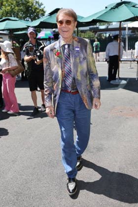. 11 07 2026. London, United Kingdom. Sir Cliff Richard arriving for the Ladies Singles Final on day thirteen of the Wimbledon Tennis Championships in London.  xStephenxLockx xi-Imagesx IIM-26899-0009