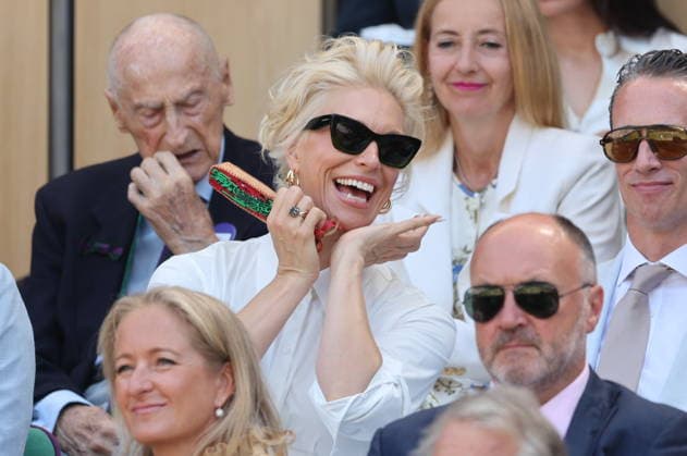 . 11 07 2026. London, United Kingdom. Hannah Waddingham in the Royal Box on day thirteen of the Wimbledon Tennis Championships in London.  xStephenxLockx xi-Imagesx IIM-26899-0024