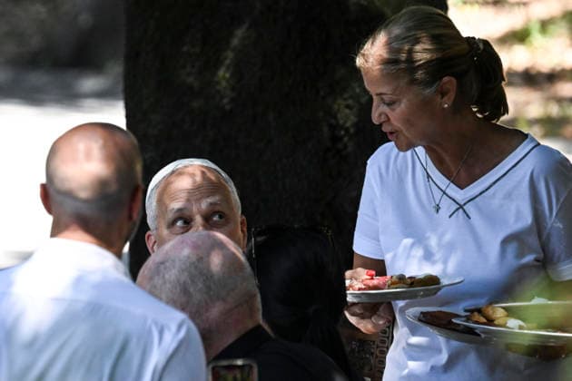 July 11, 2026, Castel Gandolfo, Italy: Pope Leo XIV attends a lunch with the poor at Villa Barberini, Castel Gandolfo, 11 July 2026. ANSA RICCARDO ANTIMIANI. Castel Gandolfo Italy  - ZUMAa110 20260711_zaf_a110_007 Copyright: xRiccardoxAntimianix