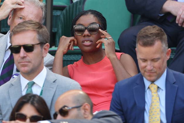 . 11 07 2026. London, United Kingdom. Kemi Badenoch in the Royal Box on day thirteen of the Wimbledon Tennis Championships in London.  xStephenxLockx xi-Imagesx IIM-26899-0033