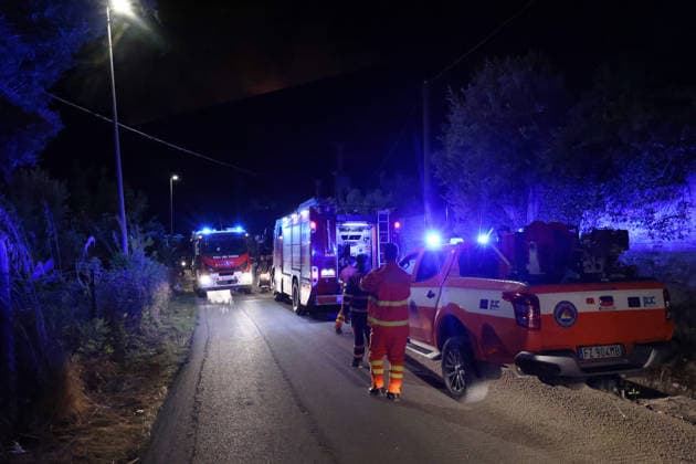 Firefighters battle wildfires in western and southern Sicily SICILY, ITALY - JULY 11: Firefighters work to control wildfires that broke out in maquis areas across the western and southern parts of Sicily, Italy on July 11, 2026. Following initial overnight responses by ground crews with water tenders, helicopters and firefighting aircraft launched aerial operations at sunrise to bring the wind-driven fires under control. Alberto Lo Bianco Anadolu Sicily Italy. Editorial use only. Please get in touch for any other usage.  Copyright: x2026xAnadoluxAlbertoxLoxBiancox