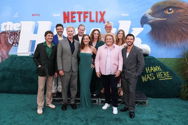 Los Angeles Premiere Of Netflix s The Hawk Season 1 WESTWOOD, LOS ANGELES, CALIFORNIA, USA - JULY 09: Luke Wilson, Andrew Grant, Will Ferrell, Chris Henchy, Molly Shannon, Jessica Elbaum, Fortune Feimster, Harper Steele, Alix Taylor and Jimmy Tatro arrive at the Los Angeles Premiere Of Netflix s The Hawk Season 1 held at the Directors Village (formerly Westwood Village Theatre) on July 9, 2026 in Westwood, Los Angeles, California, United States. Westwood Directors Village (formerly Westwood Village Theatre) California United States Copyright: xXavierxCollin ImagexPressxAgencyx
