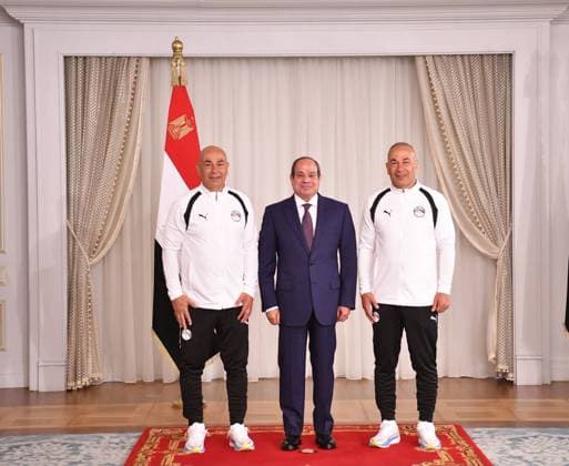 Egyptian president receives national football team in El Alamein Egyptian President Abdel Fattah al-Sisi receives members of the Egyptian national football team and the technical and administrative staff in El Alamein, Egypt, on July 11, 2026. The meeting was attended by Prime Minister Mostafa Madbouly, Minister of Youth and Sports Jawhar Nabil, and Egyptian Football Association President Hany Abo Rida. Photo by Egyptian President Office apaimages Cairo Cairo Egypt 110726_Egypt_EPO_00(6) Copyright: xapaimagesxEgyptianxPresidentxOfficex xapaimagesx