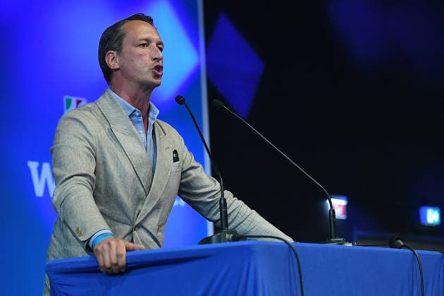 Listenaufstellung der AfD NRW am 11.07.2026 im Eventzentrum.NRW in Marl Matthias Helferich ( AfD, Ratsmitglied in Dortmund, Mitglied des Deutschen Bundestages ) *** AfD NRW candidate list announcement on July 11, 2026, at the Eventzentrum NRW in Marl Matthias Helferich, AfD, Dortmund City Council member, Member of the German Bundestag xRx