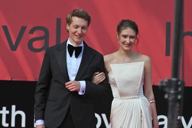 The final day of the 60th Karlovy Vary International Film Festival, on July 11, 2026. Czech actor Vojtech Vodochorsky, left, and Marie Danci. (CTKxPhoto SlavomirxKubes) CTKPhotoP2026071103581  CTKPhotoP2026071103581