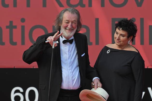 The final day of the 60th Karlovy Vary International Film Festival, on July 11, 2026. Czech actor Boleslav (Bolek) Polivka and his wide Marcela Polivkova. (CTKxPhoto SlavomirxKubes) CTKPhotoP2026071103640  CTKPhotoP2026071103640