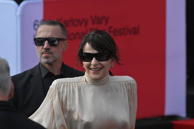 The final day of the 60th Karlovy Vary International Film Festival, on July 11, 2026. French actress Juliette Binoche. (CTKxPhoto SlavomirxKubes) CTKPhotoP2026071104025  CTKPhotoP2026071104025