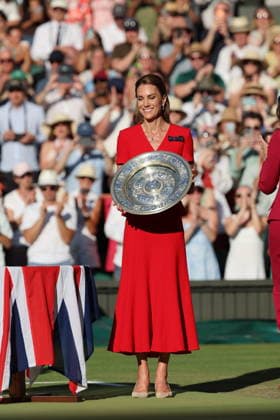 . 11 07 2026. London, United Kingdom. Kate Middleton, the Princess of Wales , in the Royal Box for the Ladies Singles Final , on day thirteen of the Wimbledon Tennis Championships in London.  xStephenxLockx xi-Imagesx IIM-26899-0137