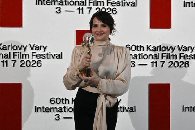 The final day of the 60th Karlovy Vary International Film Festival, on July 11, 2026. French actress Juliette Binoche received the Crystal Globe for outstanding artistic contribution to world cinema at the Karlovy Vary Film Festival. (CTKxPhoto SlavomirxKubes) CTKPhotoP2026071105073  CTKPhotoP2026071105073