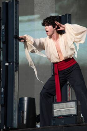 IPA86606085 - London: Conan Gray performs live at the BST Festival in Hyde Park. Pictured: Conan Gray  Copyright: xCRISTINAxMASSEIx xx 86606085