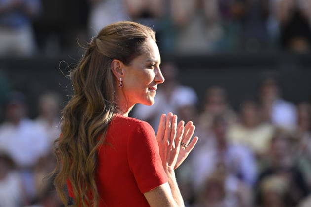 Tennis - Wimbledon 2026 - ITF - The Championships - 11 07 2026 - Tennis - Wimbledon 2026 - ITF - The Championships - 11 07 2026 - Kate Princesse de Galles Remise du trophy London  Copyright: xChryslenexCaillaud Psnewzx