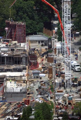 WASHINGTON, D.C. - JULY 11: View of the White House Ballroom Construction at the site of the former east wing on July 11, 2026 in Washington, D.C. Copyright: xmpi34x