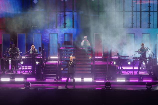 11.07.2026, Pet Shop Boys, im Konzert live in der Waldbühne Berlin, DREAMWORLD The Greatest Hits Tour, Sänger Neil Tennant, Keyboard Chris Lowe, Berlin Germany *** July 11, 2026, Pet Shop Boys, live in concert at the Waldbühne Berlin, DREAMWORLD The Greatest Hits Tour, singer Neil Tennant, keyboardist Chris Lowe, Berlin, Germany