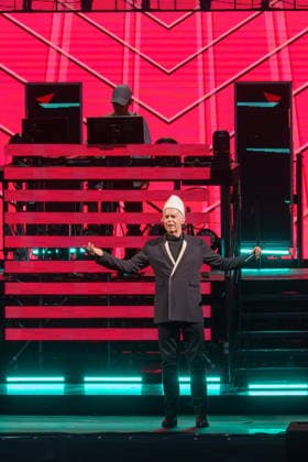 11.07.2026, Pet Shop Boys, im Konzert live in der Waldbühne Berlin, DREAMWORLD The Greatest Hits Tour, Sänger Neil Tennant, Keyboard Chris Lowe, Berlin Germany *** July 11, 2026, Pet Shop Boys, live in concert at the Waldbühne Berlin, DREAMWORLD The Greatest Hits Tour, singer Neil Tennant, keyboardist Chris Lowe, Berlin, Germany