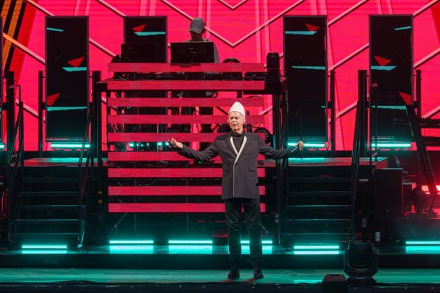 11.07.2026, Pet Shop Boys, im Konzert live in der Waldbühne Berlin, DREAMWORLD The Greatest Hits Tour, Sänger Neil Tennant, Keyboard Chris Lowe, Berlin Germany *** July 11, 2026, Pet Shop Boys, live in concert at the Waldbühne Berlin, DREAMWORLD The Greatest Hits Tour, singer Neil Tennant, keyboardist Chris Lowe, Berlin, Germany