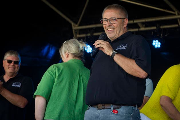 Jürgen Placke (Betriebsratsvorsitzender) - Eröffnung 125. Jubiläum auf dem Werksgelände in Osnabrück 11.07.2026 125 Jahre Automobil Geschichte in Osnabrück *** Jürgen Placke, Works Council Chair, Opening Ceremony for the 125th Anniversary at the Osnabrück Plant, July 11, 2026: 125 Years of Automotive History in Osnabrück