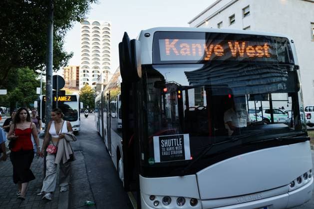 Tirana hosts Ye concert amid debate over public funding TIRANA, ALBANIA JULY 11, 2026: Fans gather around the temporary Eagle Stadium ahead of a concert by American rapper Ye, formerly known as Kanye West, in Tirana, Albania, on July 11, 2026. Special shuttle buses, promotional banners and visitors from Albania and abroad reflected the arrival of spectators and preparations surrounding the event. The concert attracted international attention after the Albanian government announced it had allocated approximately â‚¬4.2 million from its reserve fund to support the event, saying the investment was intended to promote tourism and economic activity. The decision sparked public debate, with critics questioning the use of public funds and the Copyright: x xVlasovxSulajx xJNAxPressx