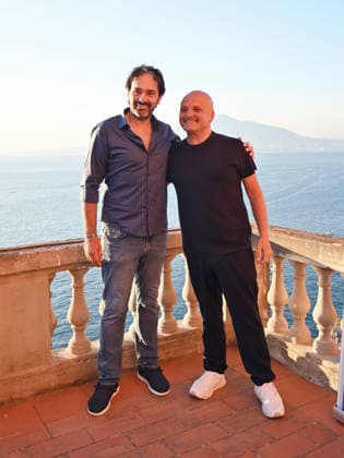 Peppe Iodice invited to the 2026 Social Film Festival in Vico Equense, Italy - 11 Jul. Francesco Prisco and Peppe Iodice attend at the 2026 Social Film Festival in Vico Equense. Vico Equense Italy Copyright: xAntoninoxD’Espositox xSOPAxImagesx DSC_7286