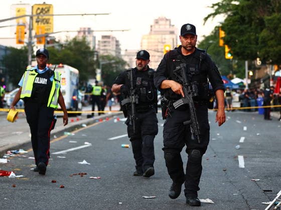 July 11, 2026, Toronto, On, Canada: Police respond to an active shooter at the Salsa on St. Clair event in Toronto, on Saturday, July 11, 2026. Toronto Canada  - ZUMAc35_ 20260711_zaf_c35_013 Copyright: xKeitoxNewmanx