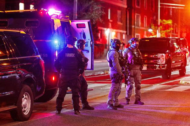 July 11, 2026, Toronto, On, Canada: Police and paramedics respond to an active shooter at the Salsa on St. Clair event in Toronto, on Saturday, July 11, 2026. Toronto Canada  - ZUMAc35_ 20260711_zaf_c35_040 Copyright: xKeitoxNewmanx