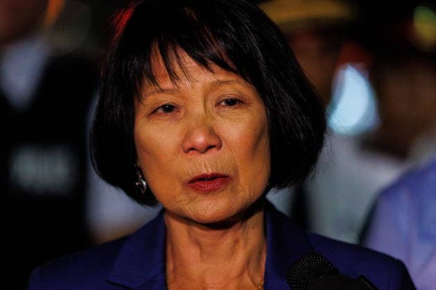 July 11, 2026, Toronto, On, Canada: Toronto Mayor Olivia Chow addresses the media after a shooting at the Salsa on St. Clair event in Toronto, on Saturday, July 11, 2026. Toronto Canada  - ZUMAc35_ 20260711_zaf_c35_064 Copyright: xKeitoxNewmanx