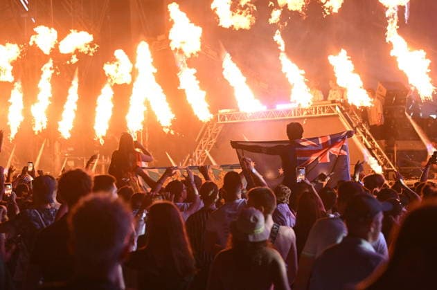 Croatia, Split, July 26, 2011. The 12th edition of the Ultra Europe festival, held from July 10 to 12 at Park Mladezi. Pictured: the second night of the festival. Photo: Tom Dubravec CROPIX Split CROATIA Copyright: xxTomxDubravecx td_ultra_festival21-110726