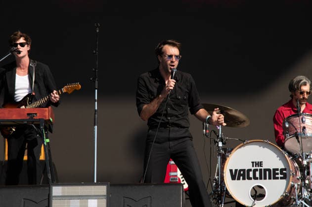 IPA86617618 - London: The Vaccines perform live at the BST Festival in Hyde Park. Pictured: Justin Young  Copyright: xCRISTINAxMASSEIx xx 86617618