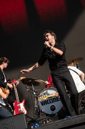 IPA86617678 - London: The Vaccines perform live at the BST Festival in Hyde Park. Pictured: Justin Young  Copyright: xCRISTINAxMASSEIx xx 86617678