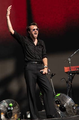 IPA86617686 - London: The Vaccines perform live at the BST Festival in Hyde Park. Pictured: Justin Young  Copyright: xCRISTINAxMASSEIx xx 86617686