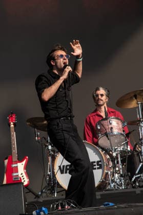 IPA86617708 - London: The Vaccines perform live at the BST Festival in Hyde Park. Pictured: Justin Young  Copyright: xCRISTINAxMASSEIx xx 86617708