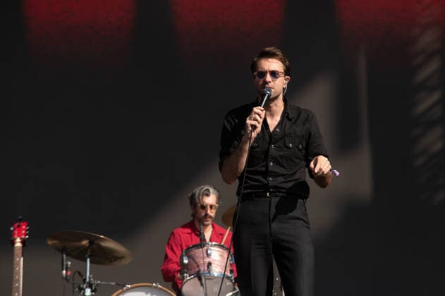 IPA86617583 - London: The Vaccines perform live at the BST Festival in Hyde Park. Pictured: Justin Young  Copyright: xCRISTINAxMASSEIx xx 86617583