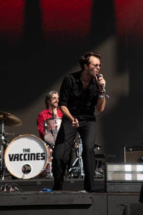 IPA86617593 - London, The Vaccines perform live at the BST Festival in Hyde Park. Pictured: Justin Young  Copyright: xCRISTINAxMASSEIx xx 86617593